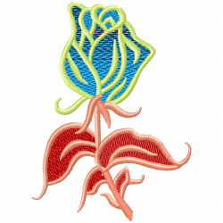 Flowers And Tree Embroidery Design 4